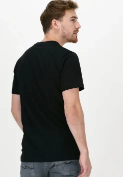 zwarte selected homme t-shirt slhnormani180 ss o-neck tee