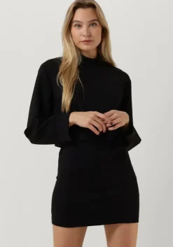zwarte semicouture mini jurk y2wl02