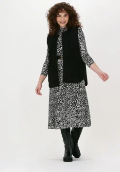 zwarte set midi jurk 73913