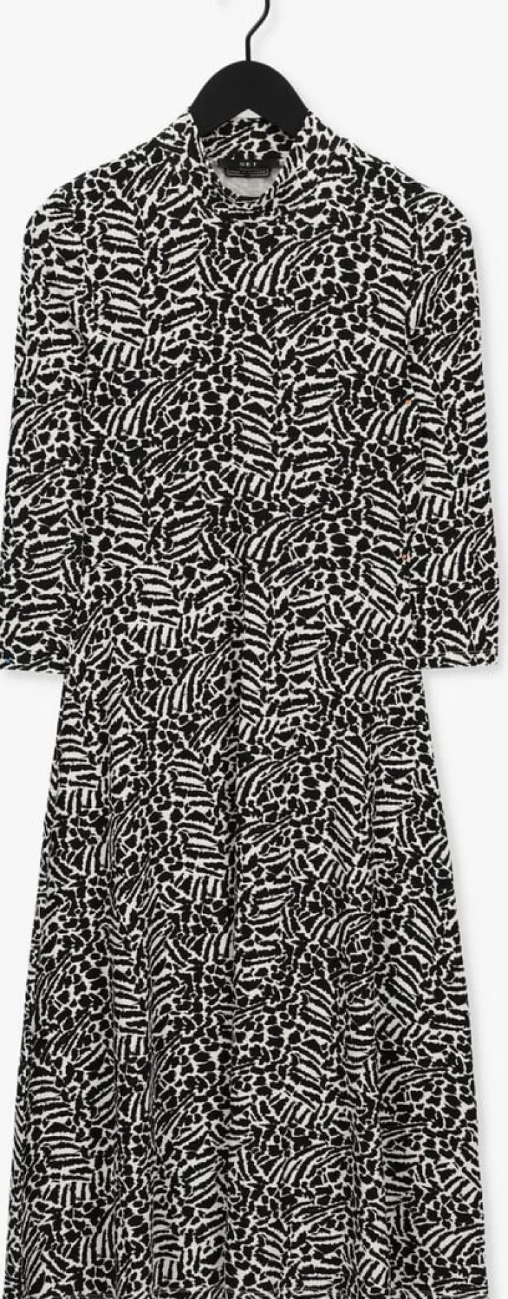 zwarte set midi jurk 73913