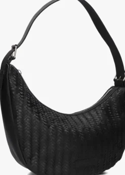 zwarte shabbies schoudertas platanino herringbone