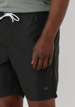 zwarte shiwi zwembroeken men mike swim shorts 7 inch solid