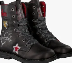 zwarte shoesme veterboots de9w095