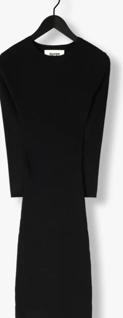 zwarte silvian heach maxi jurk midi dress szabo