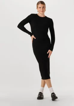 zwarte silvian heach maxi jurk midi dress szabo