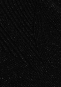 zwarte silvian heach midi jurk vestito med/m.dress