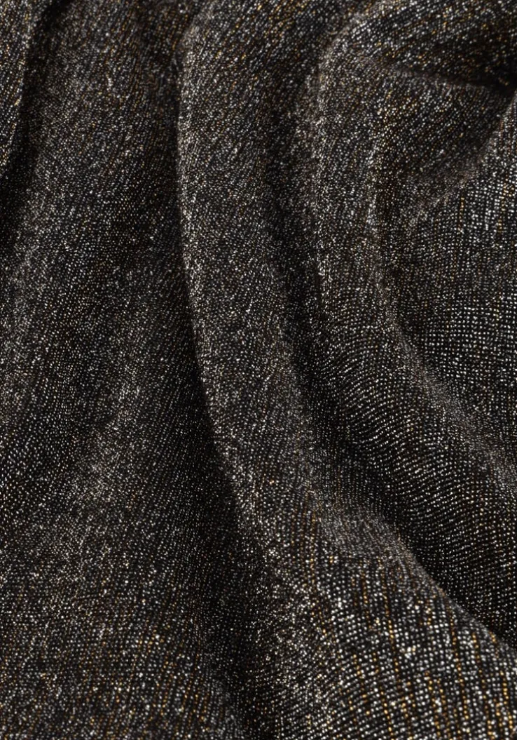 zwarte silvian heach midi jurk vestito med/m.dress