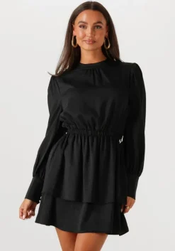 zwarte silvian heach mini jurk short dress fayium