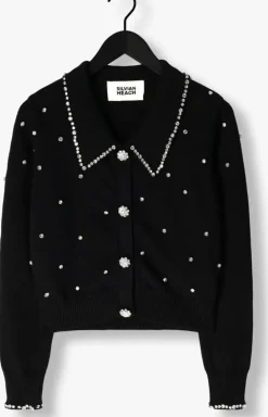 zwarte silvian heach vest cardigan nolley