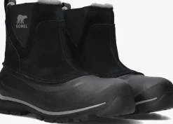 zwarte sorel chelsea boots buxton pull on