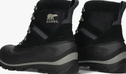 zwarte sorel veterboots buxton lace wp