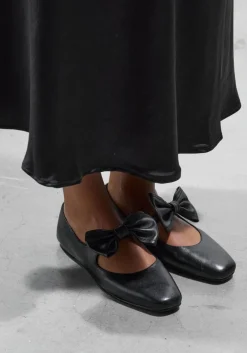 zwarte stefano lauran ballerina's bailarina lazo