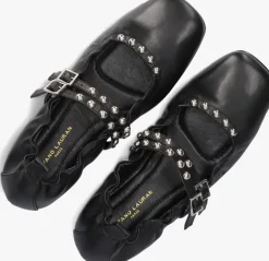 zwarte stefano lauran ballerina's bailarina arrugada