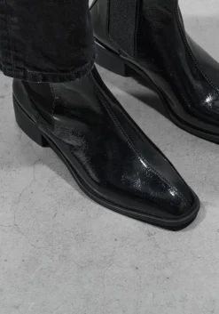 zwarte stefano lauran chelsea boots botin plano