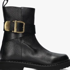 zwarte stefano lauran enkellaarsjes 9636