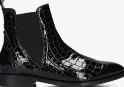 zwarte stefano lauran enkellaarsjes s3298