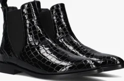 zwarte stefano lauran enkellaarsjes s3298