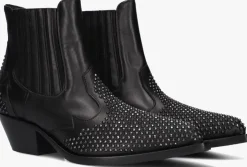 zwarte stefano lauran enkellaarsjes 9706r