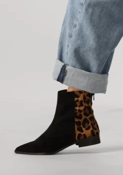 zwarte stefano lauran enkellaarsjes 22103