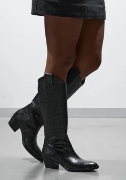 zwarte stefano lauran hoge laarzen 702-08