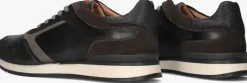 zwarte stefano lauran lage sneakers sl124h610