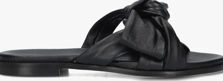 zwarte stefano lauran slippers 24153