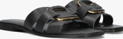 zwarte stefano lauran slippers 24152