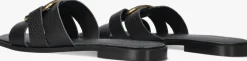 zwarte stefano lauran slippers 24152