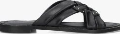 zwarte stefano lauran slippers 24003