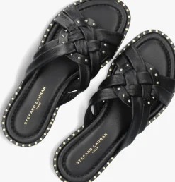 zwarte stefano lauran slippers 24003