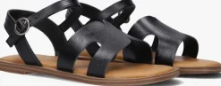 zwarte steve madden platte sandalen jhidden