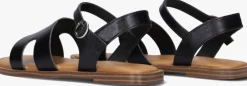zwarte steve madden platte sandalen jhidden