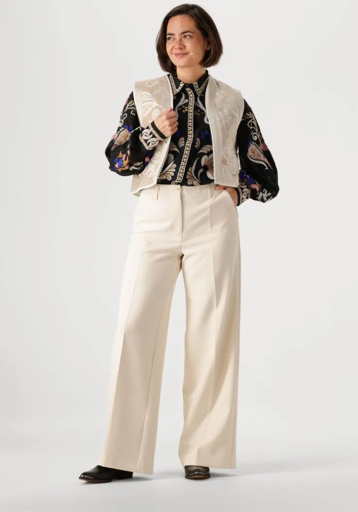 zwarte summum blouses blouse embroirered voile