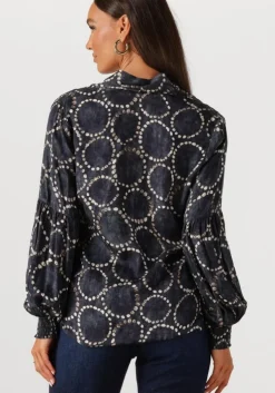 zwarte summum blouses top all over print
