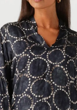 zwarte summum blouses top all over print