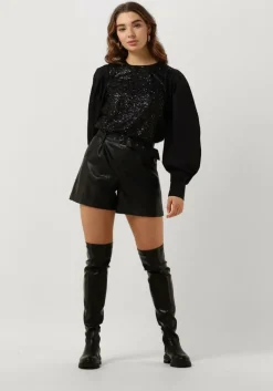 zwarte summum top top sequins