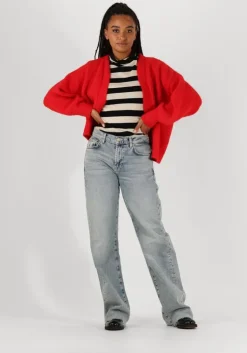 zwarte summum tops & t-shirts turtle neck top sheer jersey stripe