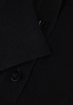 zwarte summum vest short cardigan soft viscose polyamide knit