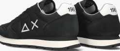 zwarte sun68 lage sneakers tom solid