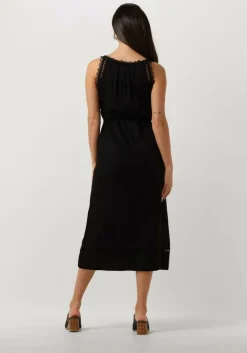 zwarte suncoo midi jurk cristy