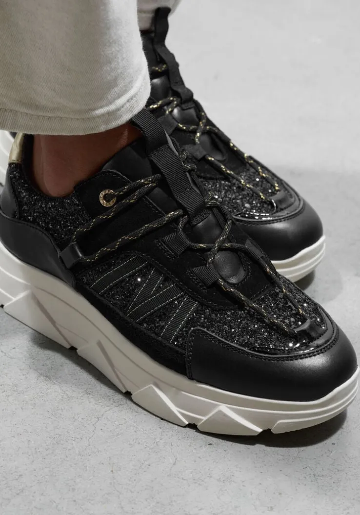 zwarte tango lage sneakers kady fat 429