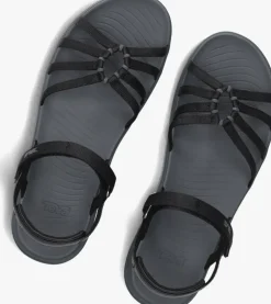 zwarte teva platte sandalen tirra traveler