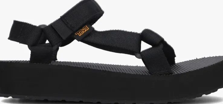 zwarte teva platte sandalen midform universal kids