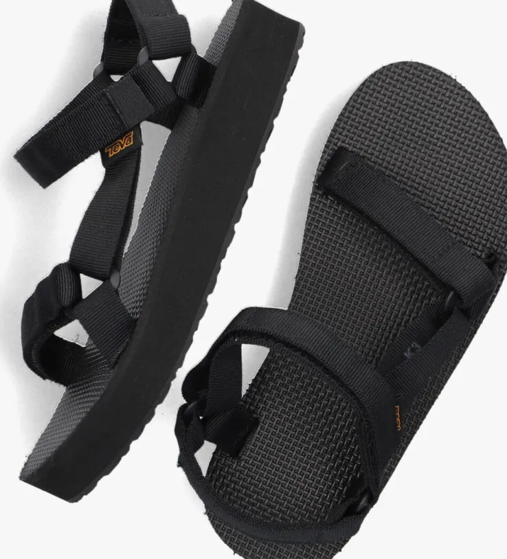 zwarte teva platte sandalen midform universal kids