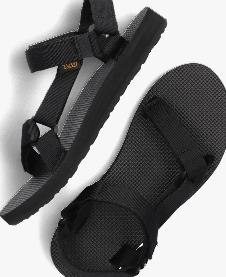 zwarte teva platte sandalen w original universal