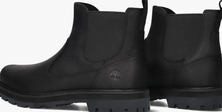 zwarte timberland chelsea boots britton road mid chelsea
