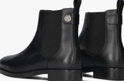 zwarte tommy hilfiger chelsea boots th stud