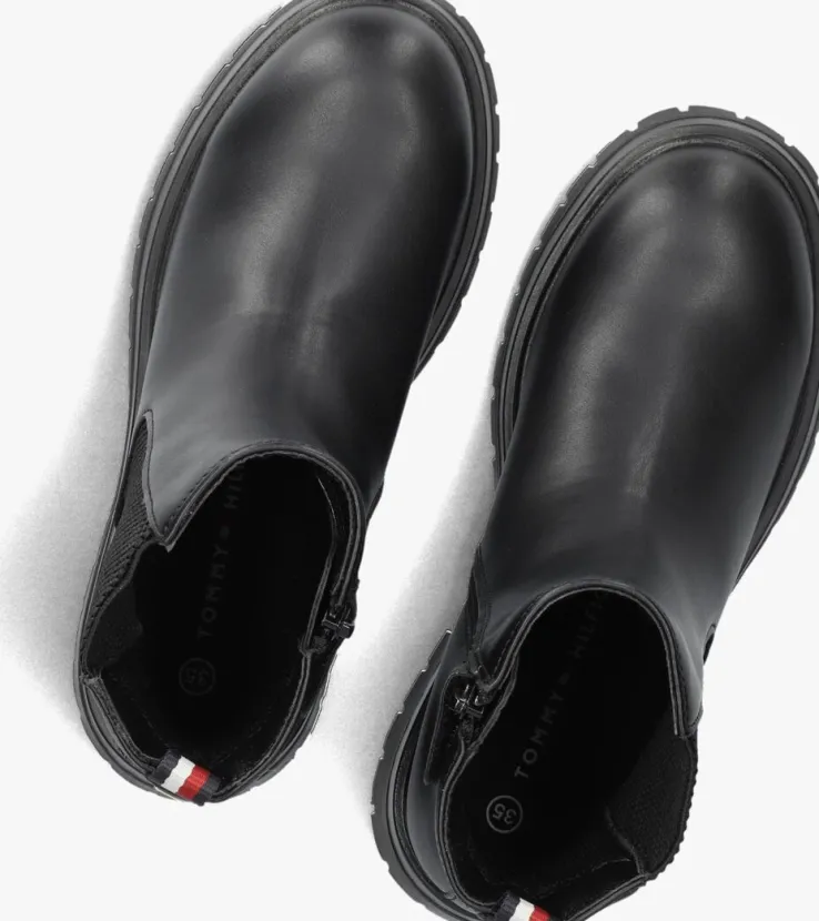 zwarte tommy hilfiger chelsea boots 33570