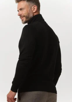 zwarte tommy hilfiger coltrui pima org ctn cashmere roll neck