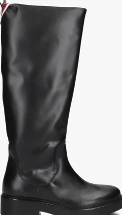 zwarte tommy hilfiger hoge laarzen premium long boot